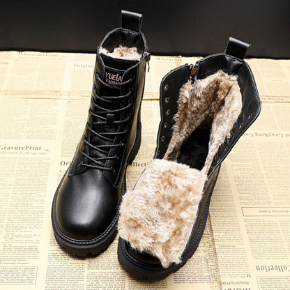 Women's Lace Up Ankle Boots Lug Sole
