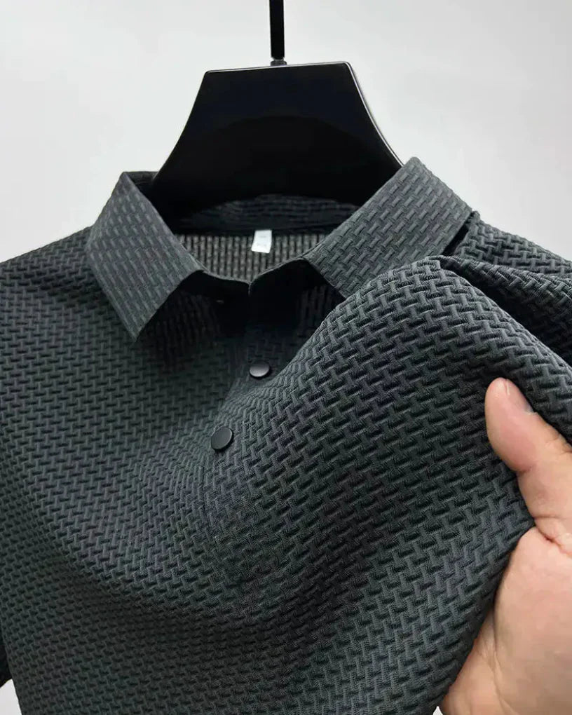 Men's Polo Shirt Cotton Elegant White