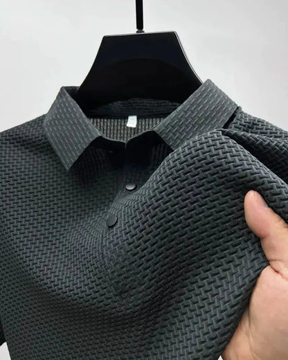 Men's Polo Shirt Cotton Elegant White