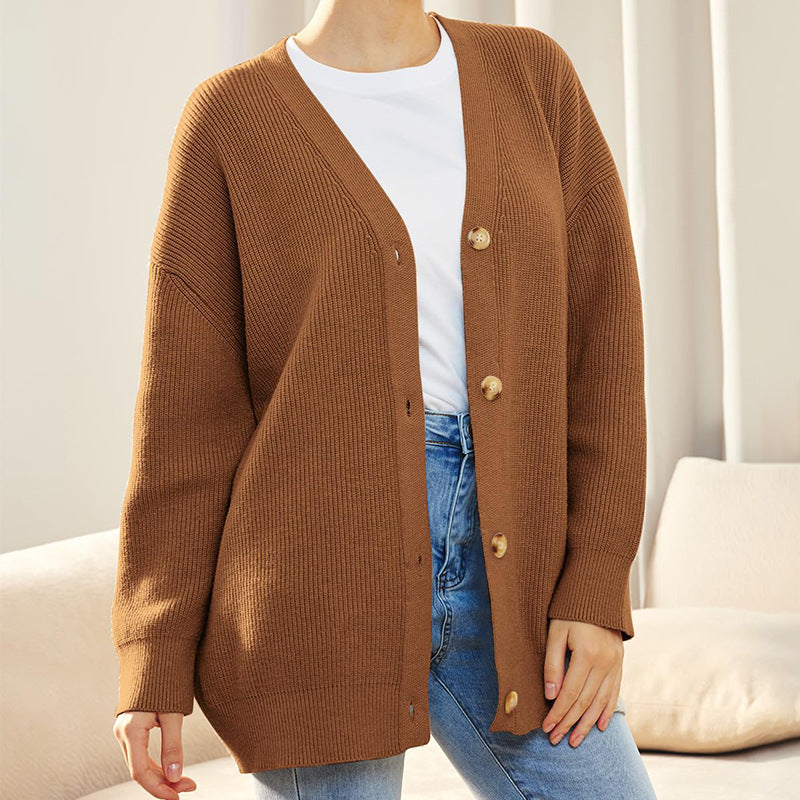 Evelyn | Women’s Winter Knit Casual Button Up  Cardigan Caliboot