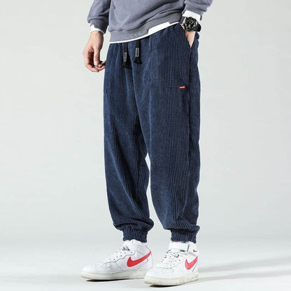 Men's Corduroy Joggers Classic - Fashinoza