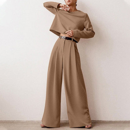 Women's Two Piece Palazzo Pants Set