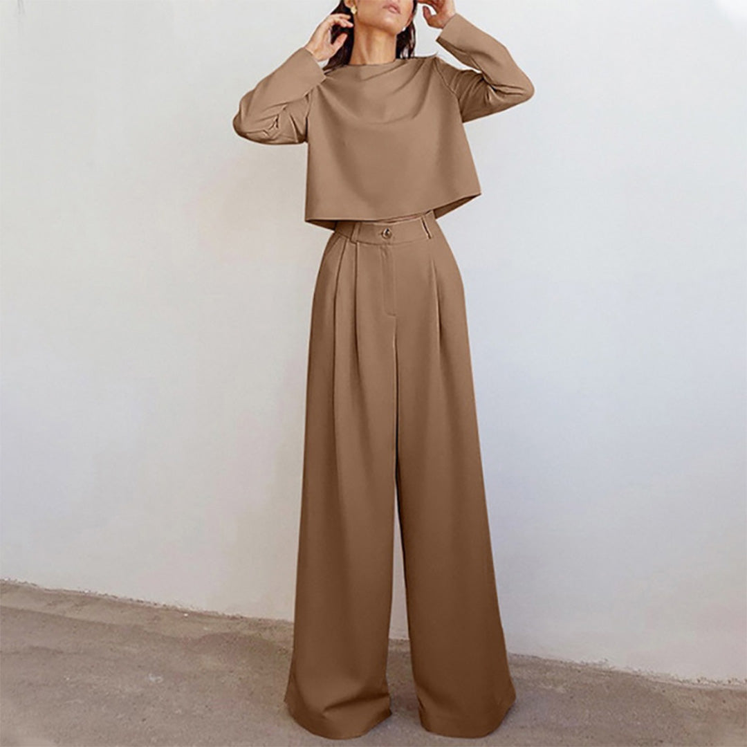 Women's Two Piece Palazzo Pants Set