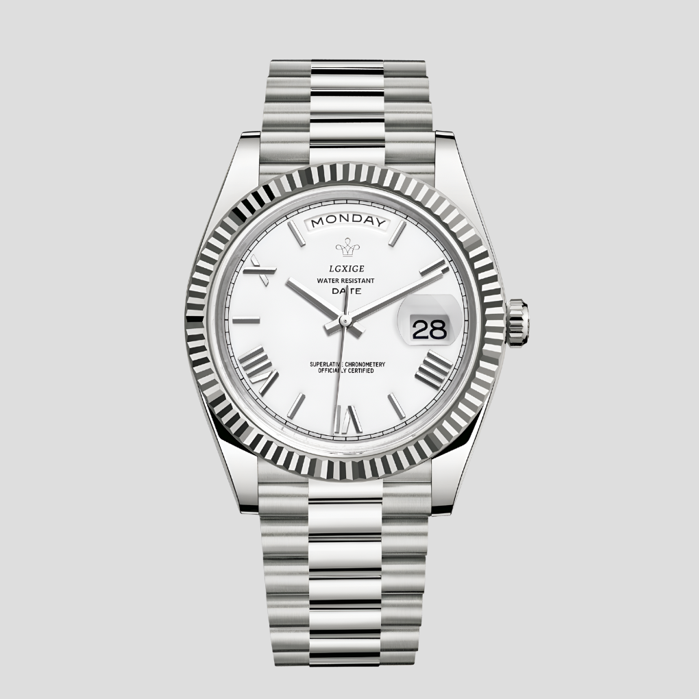 Men's Leather Wristwatch 41mm - Fashinoza