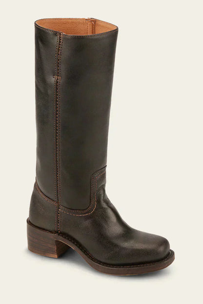 Women's Mid Calf Boots Closed Toe Block Heel