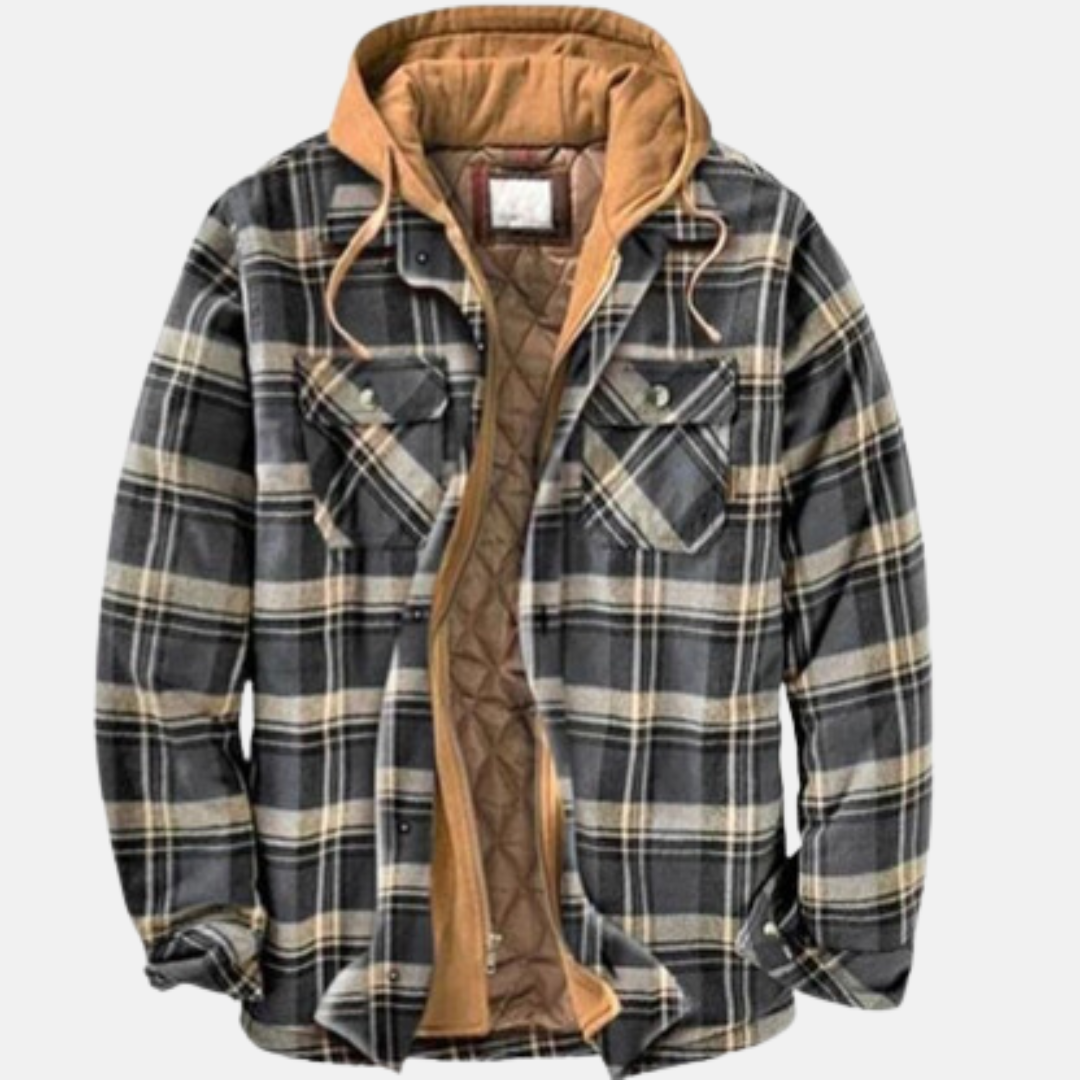 Christian | Men’s Quilted Flannel Shirt Jacket