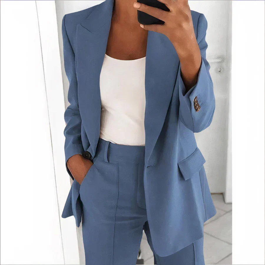 Women's Blazer Pants Suit - Fashinoza