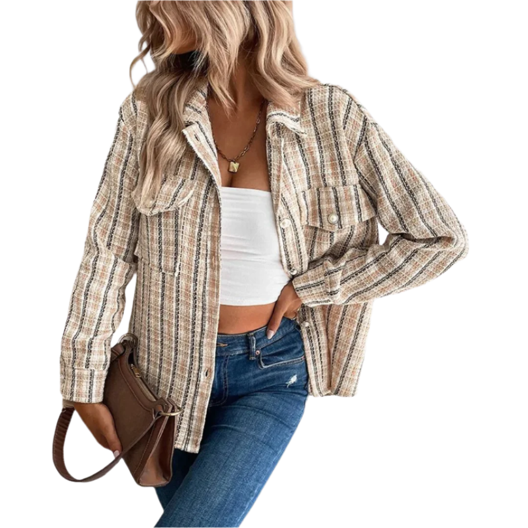 Women's Long Sleeve Blouse Cotton Button Front Casual White