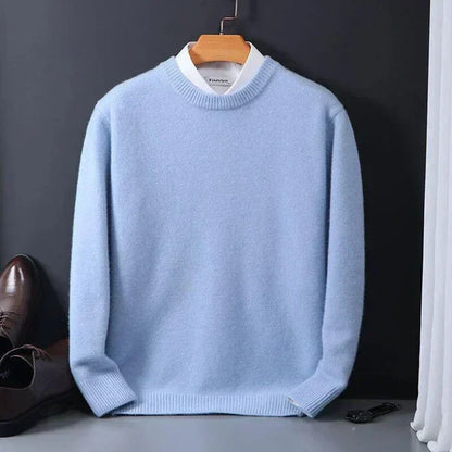 Women's Loose Fit Wool Sweater Relaxed Warm Beige