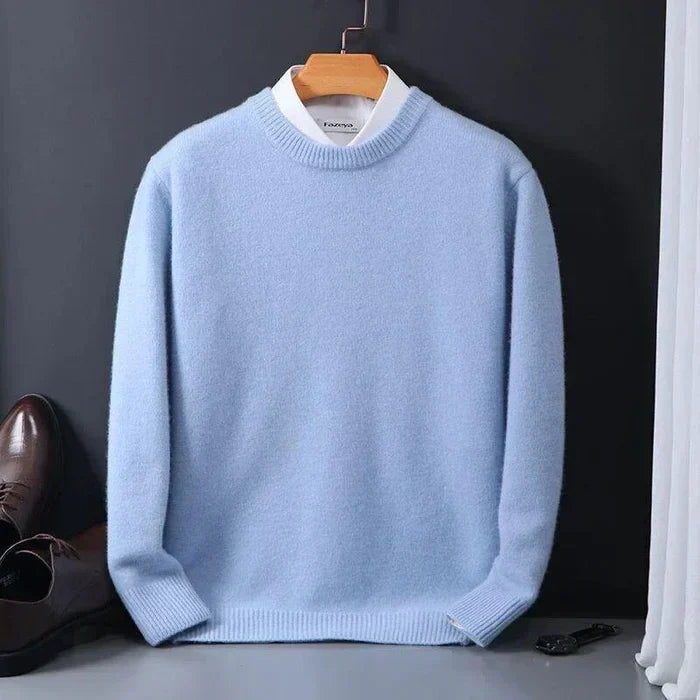 Women's Fine Wool Sweater Relaxed Fit Beige