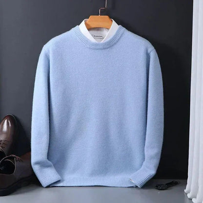 Women's Fine Wool Sweater Relaxed Fit Beige