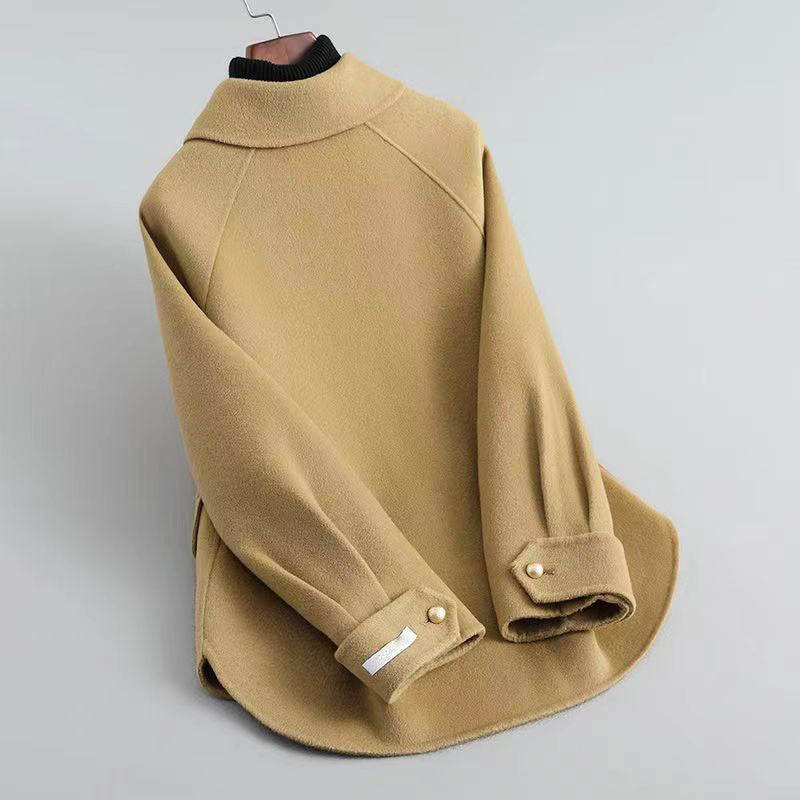 Sofia Amoretti's L'Arte della Perla Elegant Knit Coat with Pearl Buttons