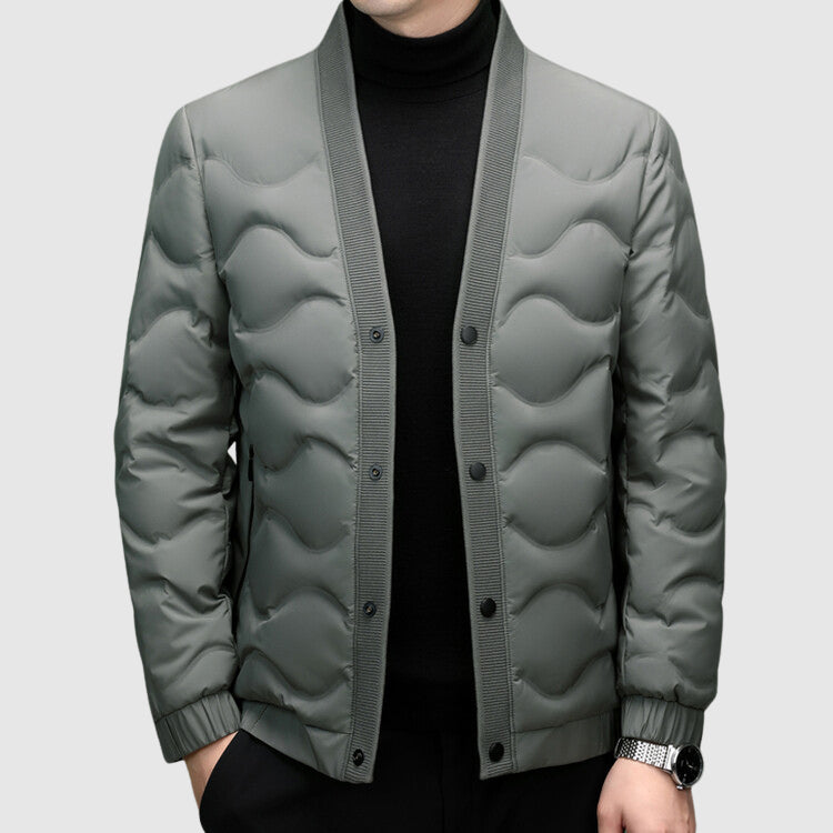 Roberto Russo Down Jacket Lightweight Waterproof Black - Fashinoza