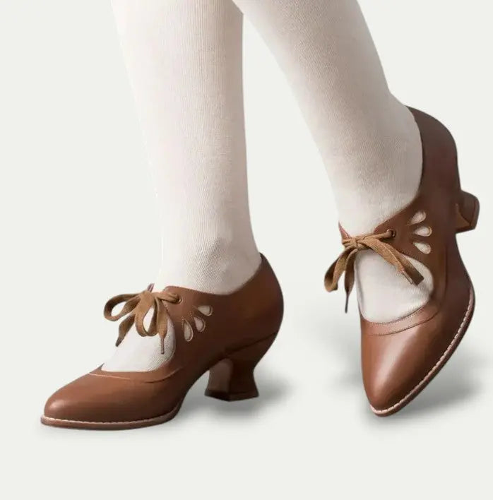 Lace-Up Mary Jane Heels for Women – Elegant & Comfortable Style