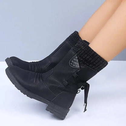 Lace-Up Winter Boots for Women – Chic & Comfortable