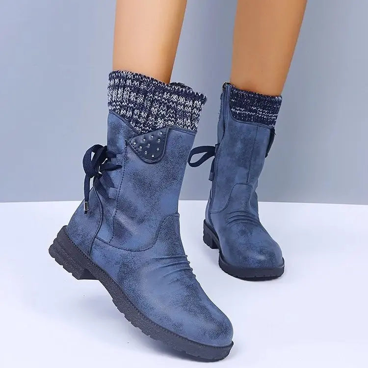 Lace-Up Winter Boots for Women – Chic & Comfortable