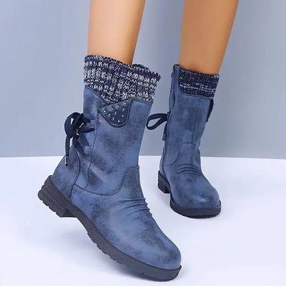 Lace-Up Winter Boots for Women – Chic & Comfortable