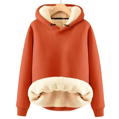 Women's Fleece Lined Hoodie Soft Warm - Fashinoza