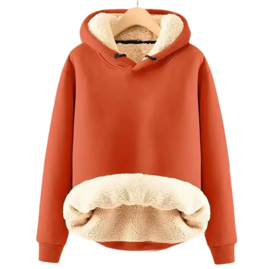 Women's Fleece Lined Hoodie Soft Warm - Fashinoza