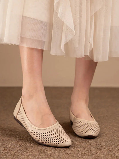 Women's Ballet Flats Comfortable Slip-On Design - 
Fashinoza