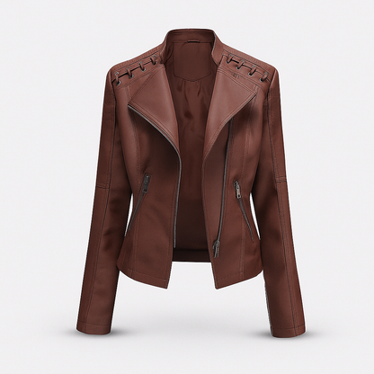 Lea Women's Lambskin Leather Jacket Autumn