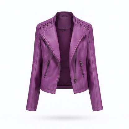 Lea Women's Lambskin Leather Jacket Autumn