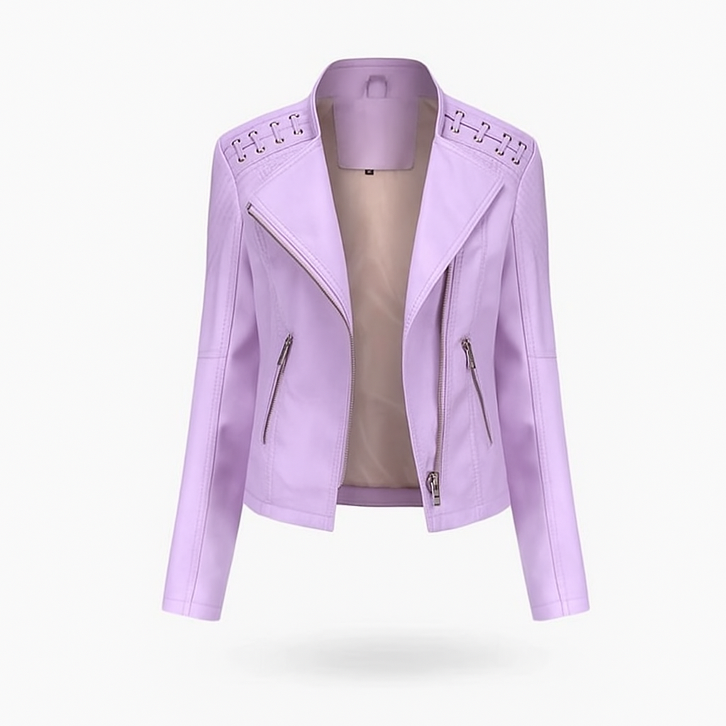 Lea Women's Lambskin Leather Jacket Autumn