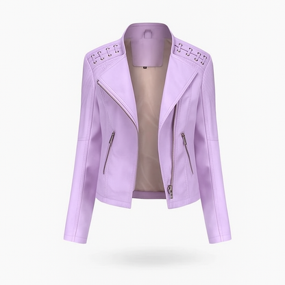 Lea Women's Lambskin Leather Jacket Autumn