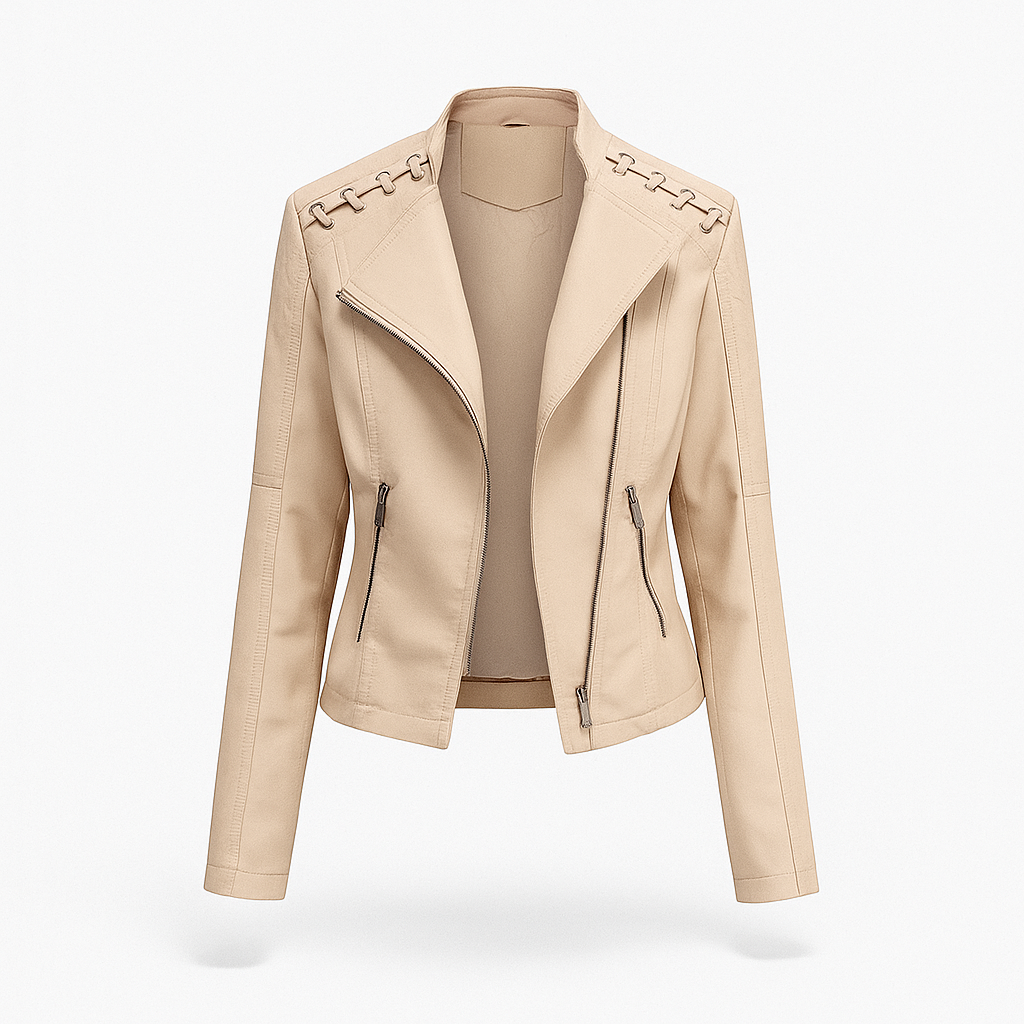 Lea Women's Lambskin Autumn Jacket - 
Fashinoza
