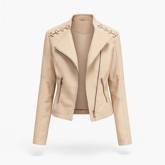 Lea Women's Lambskin Autumn Jacket - 
Fashinoza