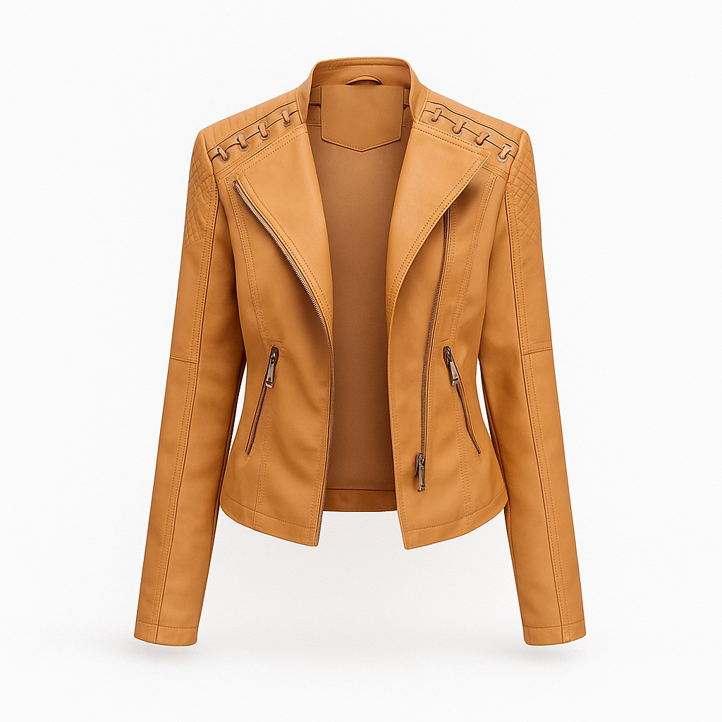 Lea Women's Lambskin Leather Jacket Autumn