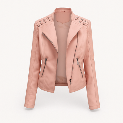 Lea Women's Lambskin Leather Jacket Autumn