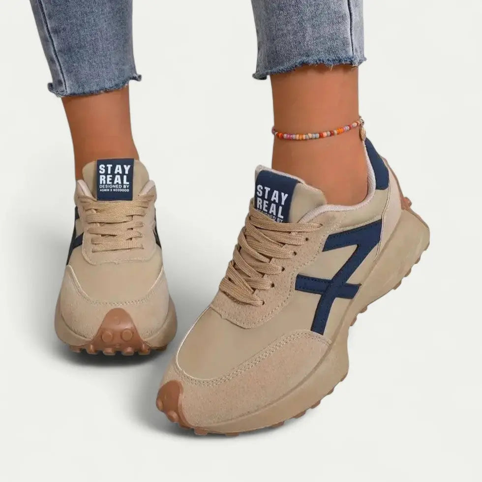 Women's Cushioned Sneakers Comfort Design - 
Fashinoza