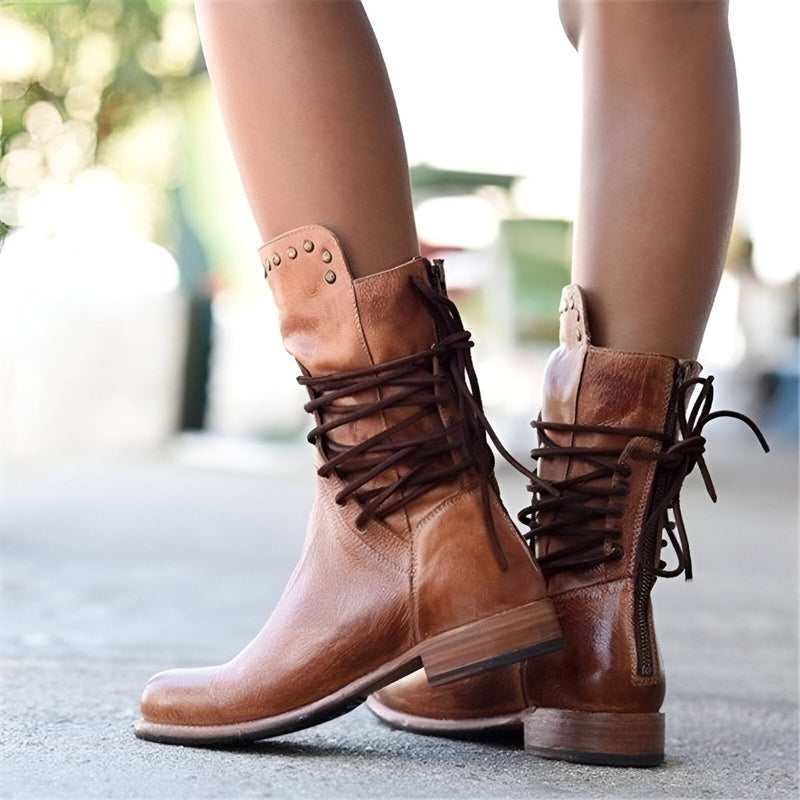 Chloe | Women Spring Lace Up Ankle Boots