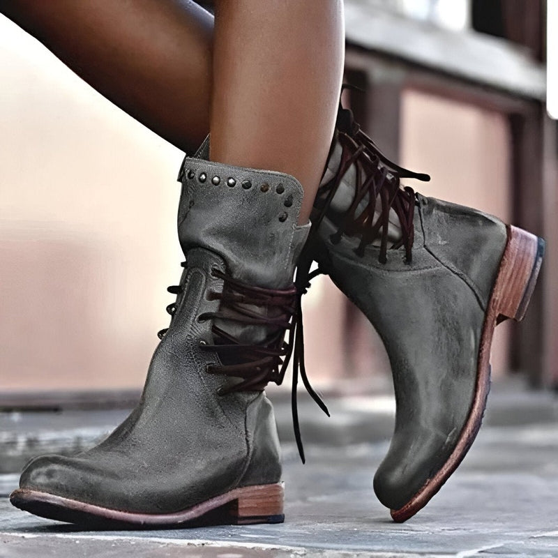Chloe | Women Spring Lace Up Ankle Boots