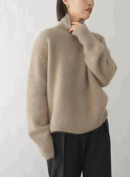 Women's Relaxed Fit Turtleneck Sweater Knit