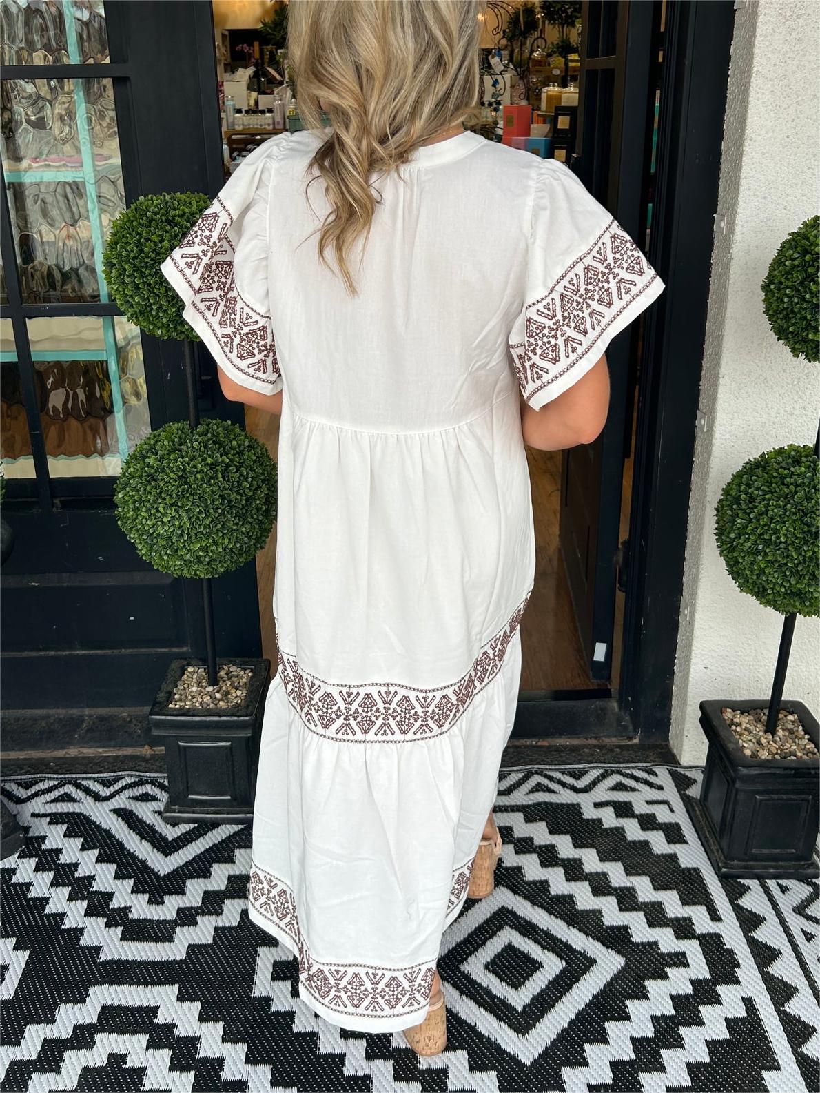 Women's Flowy Maxi Dress Tummy Control Boho Style