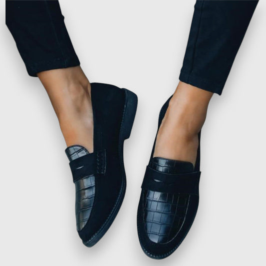 Women's Slip-On Loafers Round Toe - Fashinoza
