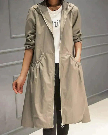 Women's Waterproof Raincoat Weather-Resistant - 
Fashinoza