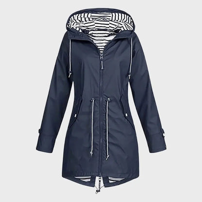 Long Waterproof Rain Jacket for Women – Stylish & Functional Rain Coat 2