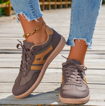 Loravelle Women's Orthopedic Suede Sneakers - 
Fashinoza