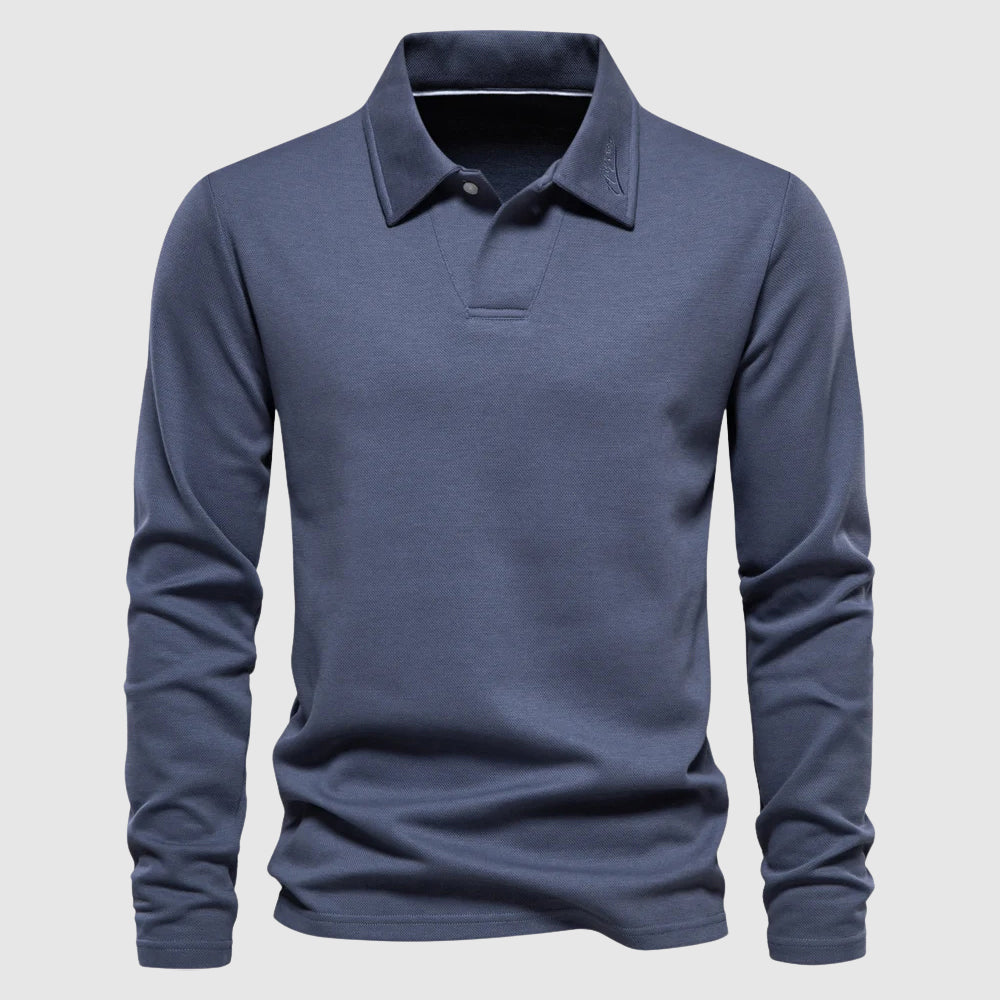 Lorenzo Vitali Men's Polo Shirt Soft Blend Anti-Pilling Comfort - Fashinoza