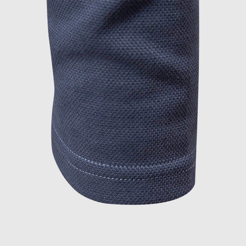 Men's Long Sleeve Polo Shirt Solid Classic Collar