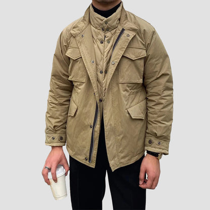 Lorenzo Vitali Men's Retro Work Jacket Vintage Style Outerwear