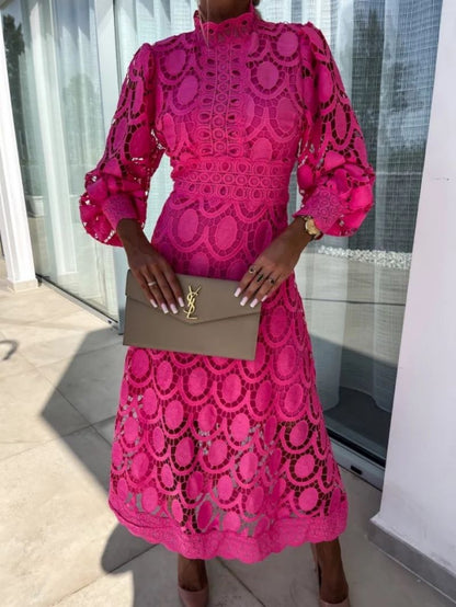 Celestial Lace Midi Dress