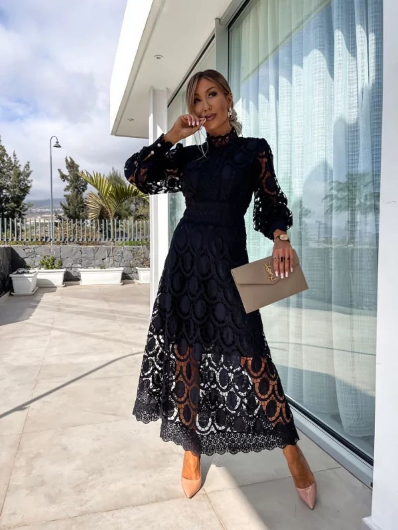 Celestial Lace Midi Dress