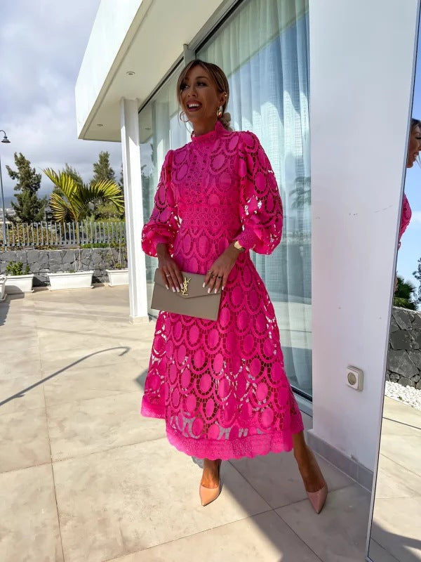 Celestial Lace Midi Dress