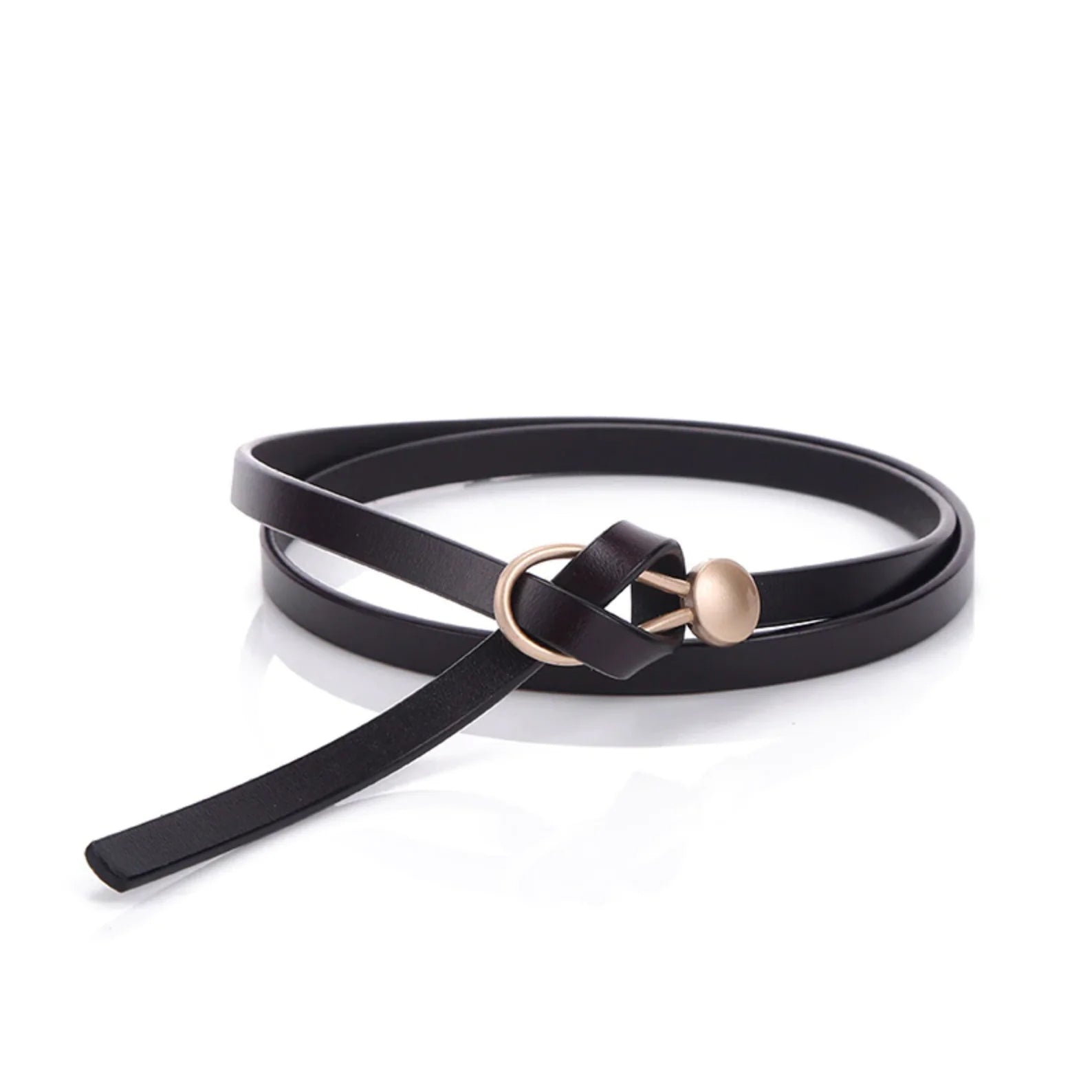 "Luxe Touch" Leather Belt Caliboot