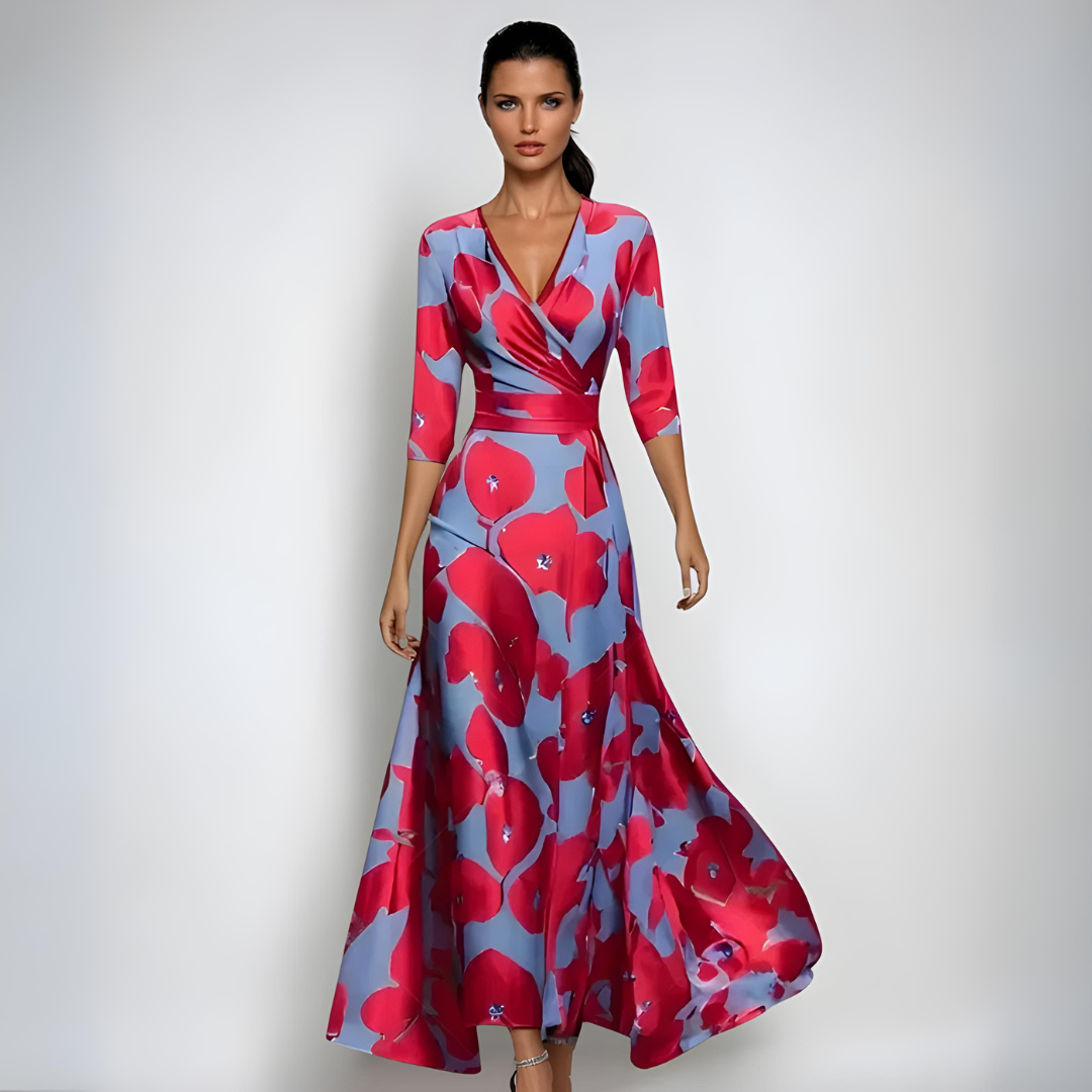 Women's Floral Dress - 
Fashinoza