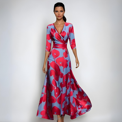 Women's Floral Dress - 
Fashinoza